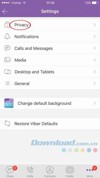 Encrypt messages, hidden chats, logout remotely on Viber 6.0