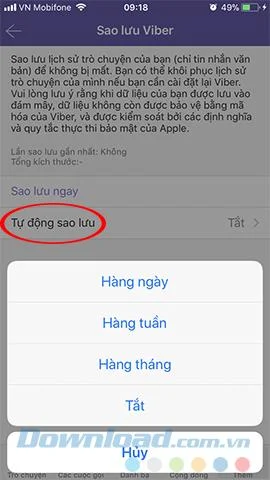 نحوه تهیه نسخه پشتیبان و بازیابی پیام های Viber