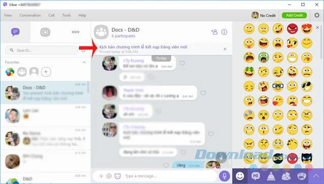 نحوه پین ​​کردن پیام ها در گروه چت رایانه Viber