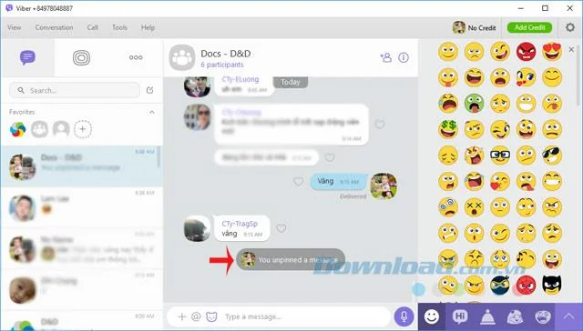 نحوه پین ​​کردن پیام ها در گروه چت رایانه Viber