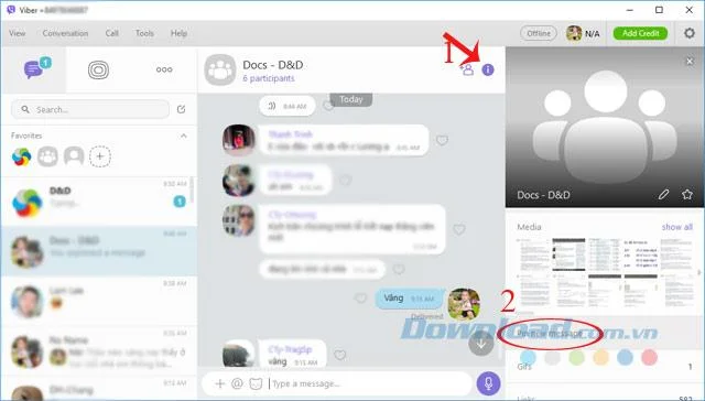 نحوه پین ​​کردن پیام ها در گروه چت رایانه Viber