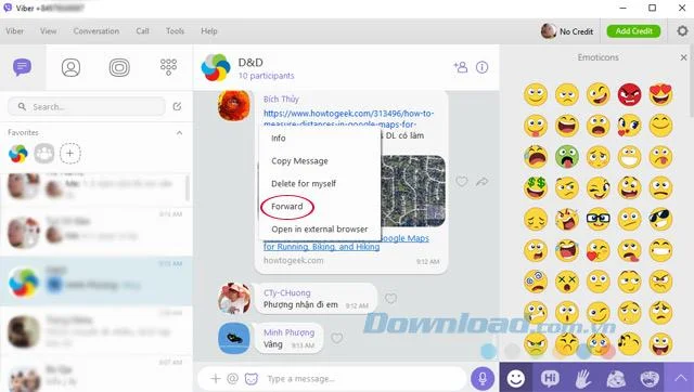 نحوه ارسال چندین پیام به چندین نفر در Viber