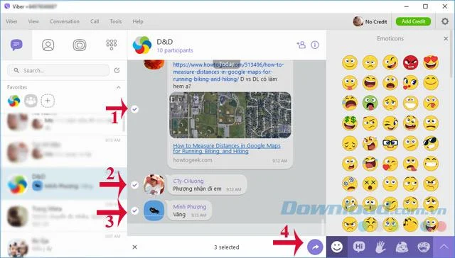 نحوه ارسال چندین پیام به چندین نفر در Viber
