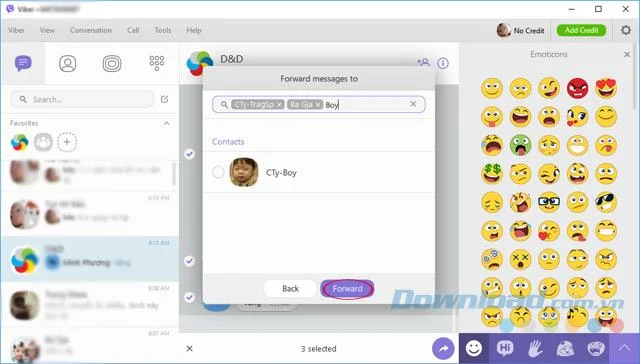 نحوه ارسال چندین پیام به چندین نفر در Viber