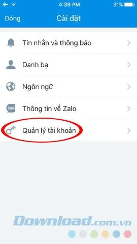 Zalo에서 2028 오류 수정