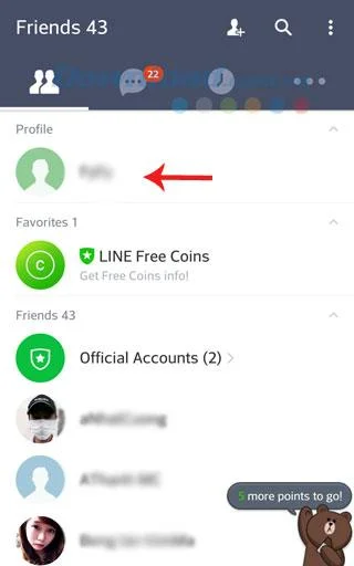 دستورالعمل ثبت نام LINE در تلفن همراه