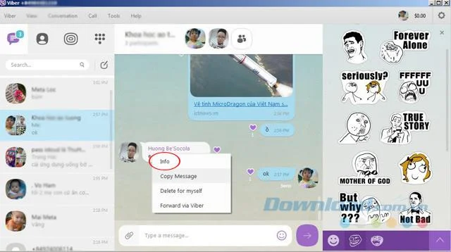 دستورالعمل ارسال فایل از طریق Viber بر روی رایانه شما