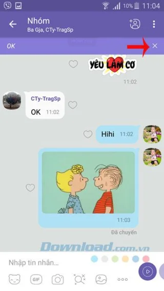 نحوه پین ​​کردن پیام ها در گروه چت Viber