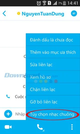 نحوه تنظیم زنگ جداگانه برای تماس از Skype در Android