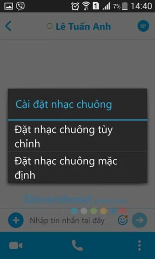 نحوه تنظیم زنگ جداگانه برای تماس از Skype در Android