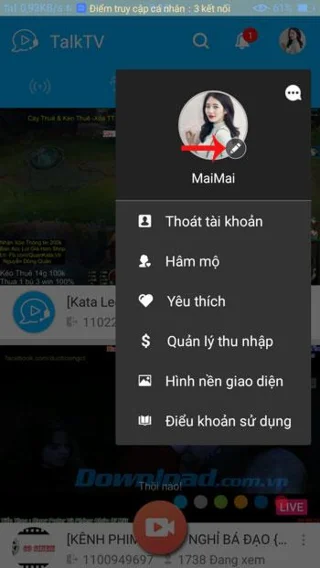 نحوه تغییر نماد TalkTV در تلفن