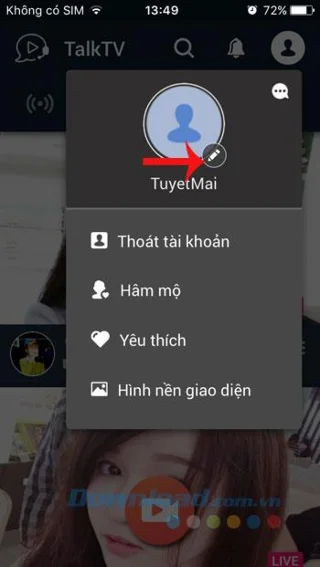 نحوه تغییر نماد TalkTV در تلفن