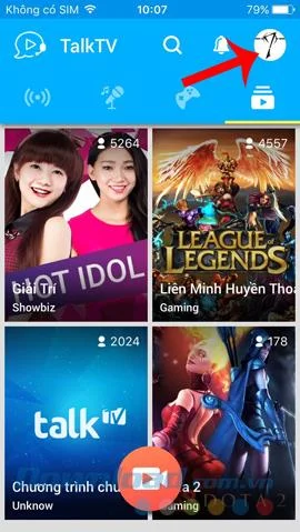 TalkTV खाते की अवतार छवि कैसे बदलें