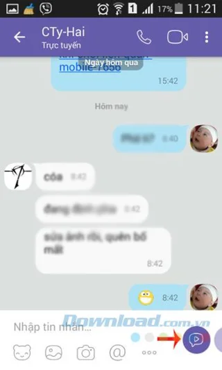 نحوه ارسال پیام های ویدئویی در Viber
