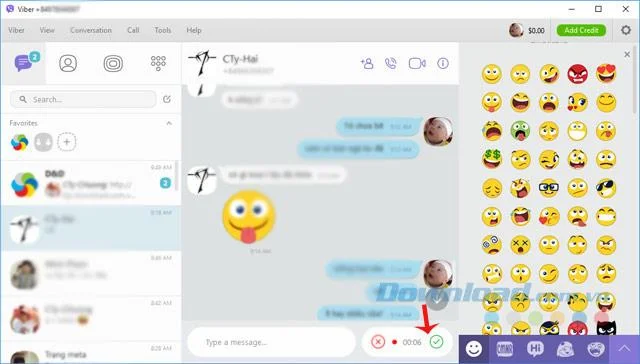 دستورالعمل ارسال پیام های صوتی از طریق Viber