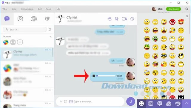 دستورالعمل ارسال پیام های صوتی از طریق Viber