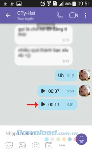 دستورالعمل ارسال پیام های صوتی از طریق Viber