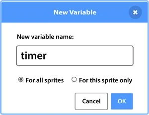 Creazione della variabile Timer