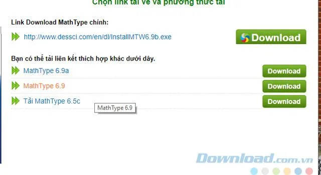 دستورالعمل نحوه بارگیری و نصب MathType در رایانه
