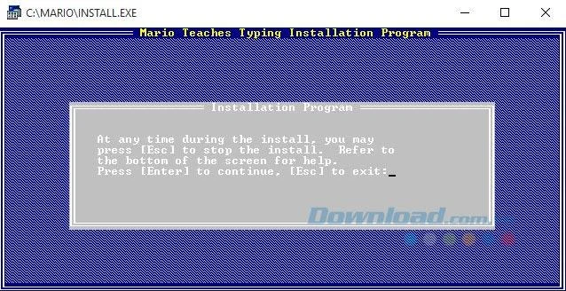 نحوه نصب Mario Teaching Typing در رایانه ها
