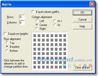 نحوه ایجاد نمودارها ، شبکه ها و خطوط شماره با استفاده از MathType