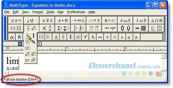 How to identify and use keyboard shortcuts in MathType