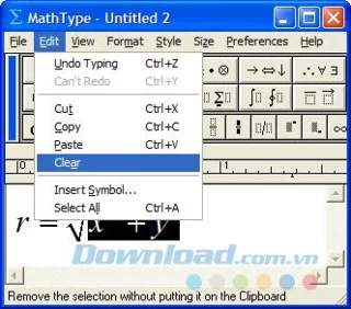 How to identify and use keyboard shortcuts in MathType