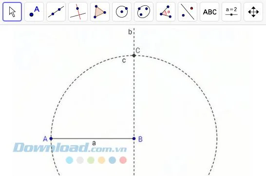 آموزش نحوه رسم مربع با GeoGebra