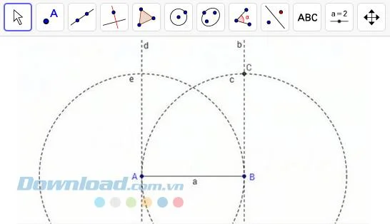 آموزش نحوه رسم مربع با GeoGebra