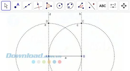 آموزش نحوه رسم مربع با GeoGebra