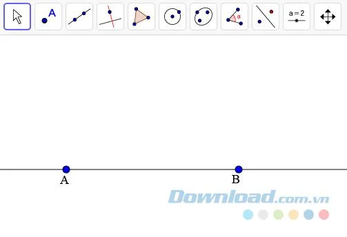راهنمای ایجاد موازی های اصلی با GeoGebra