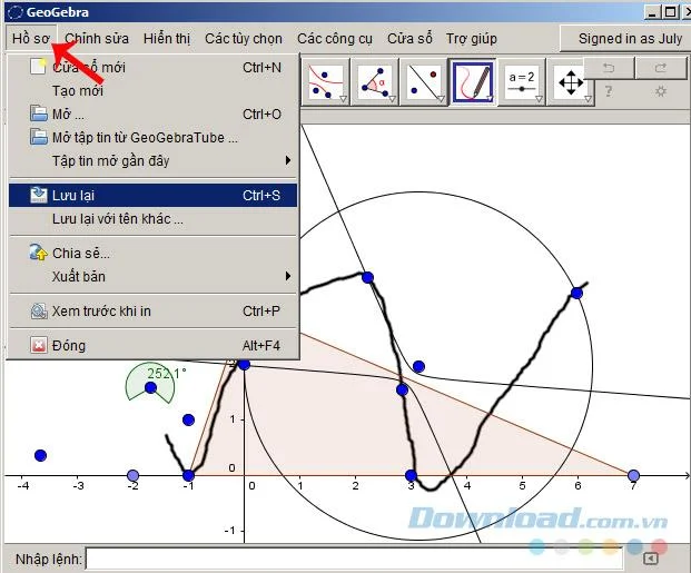 نحوه نصب و استفاده از GeoGebra در رایانه خود