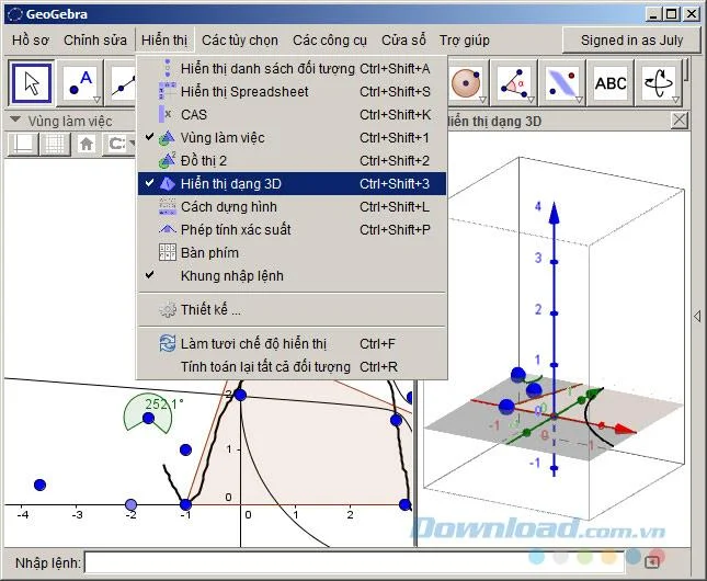 نحوه نصب و استفاده از GeoGebra در رایانه خود