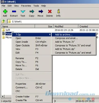 How to set a password for the compressed file with WinRAR and 7-Zip