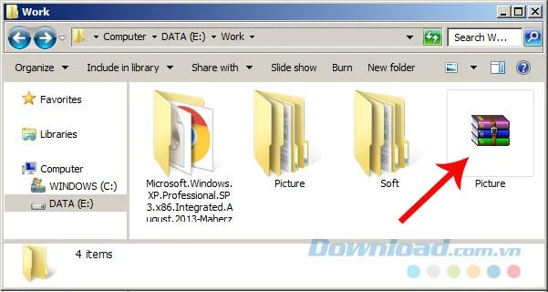 How to set a password for the compressed file with WinRAR and 7-Zip