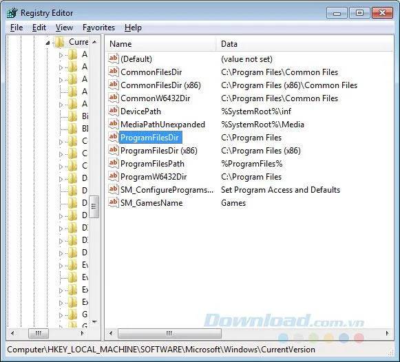 Change the default Download folder on Windows 7/8/10