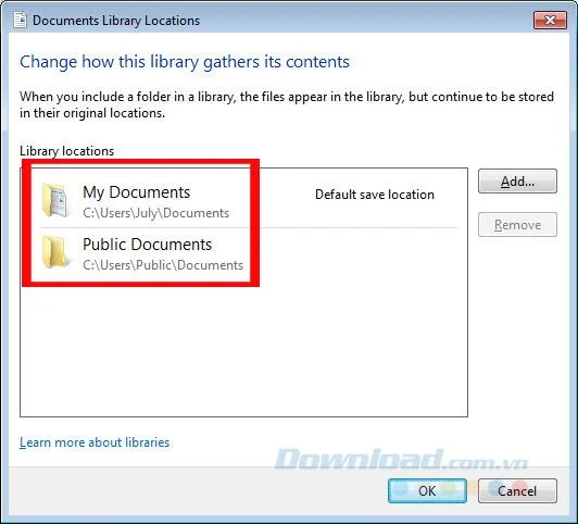 Change the default Download folder on Windows 7/8/10