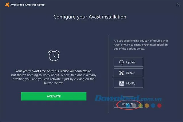 アバスト無料アンチウイルスソフトウェアを完全に削除する方法
