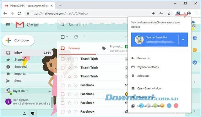 نحوه ورود به چندین حساب در Google Chrome