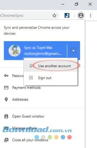 نحوه ورود به چندین حساب در Google Chrome