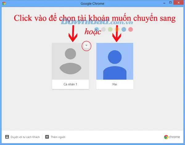 نحوه ورود به چندین حساب در Google Chrome