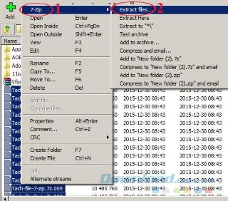 Guide to cut and join files by 7-Zip