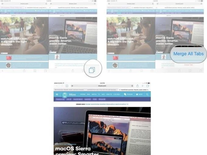 نحوه باز کردن دو پنجره سافاری در کنار هم با Split View در iPad