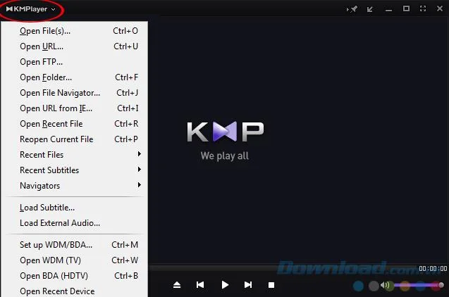 How to change the language of KMPlayer