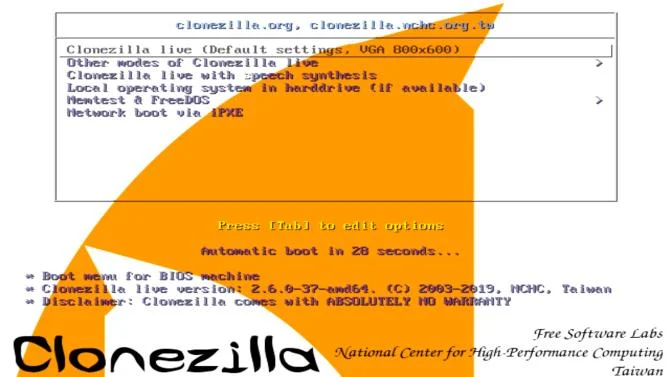 Clonezillaを使用してWindowsハードドライブを複製する手順