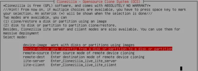 دستورالعمل استفاده از Clonezilla برای کلون کردن یک هارد دیسک ویندوز