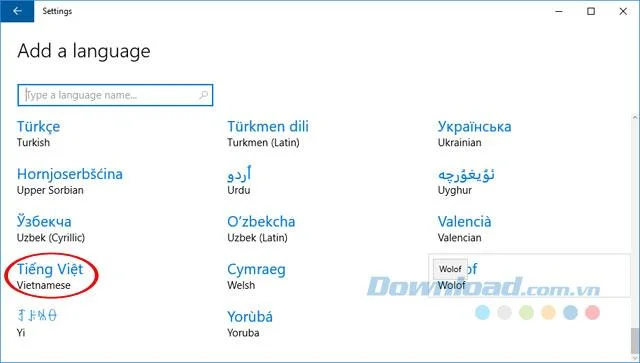 نحوه تغییر زبان ویتنامی برای ویندوز 10