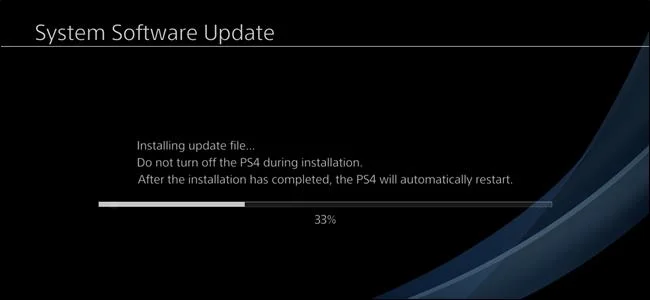 راهنمای به روزرسانی دستی برای PlayStation 4 یا Pro