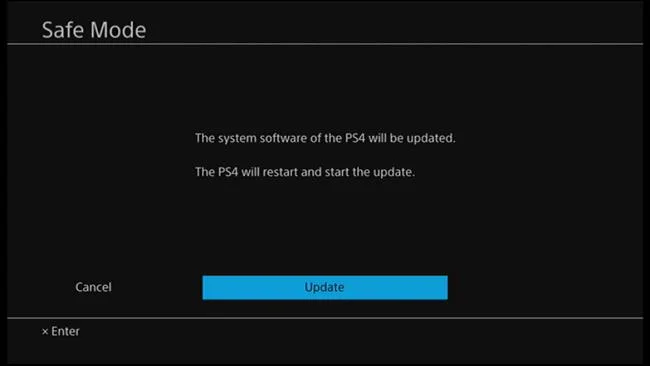 راهنمای به روزرسانی دستی برای PlayStation 4 یا Pro