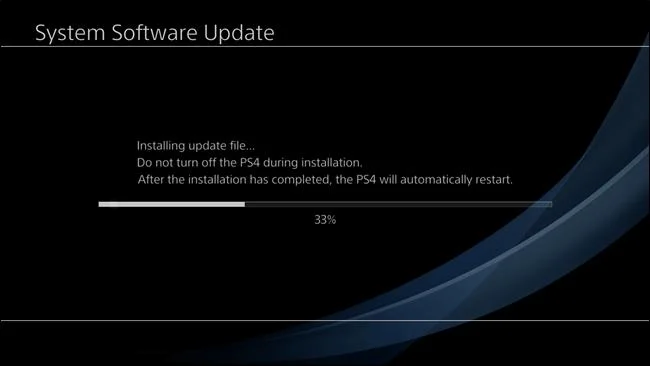 راهنمای به روزرسانی دستی برای PlayStation 4 یا Pro